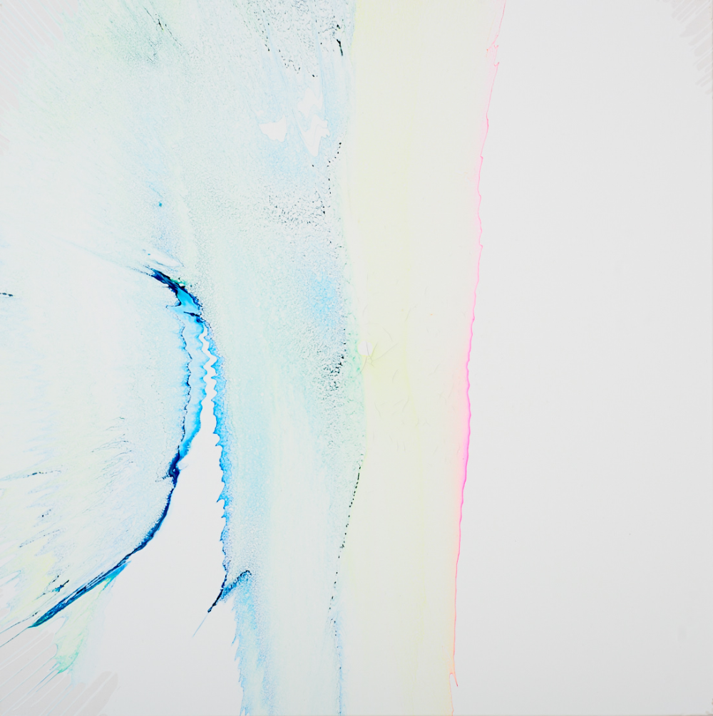 White Medium Square Rainbow I