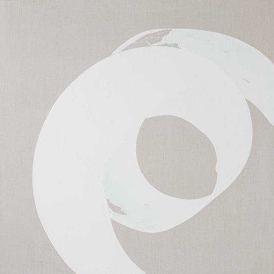 
40”x40” Acrylic on Linen on Panel
$10,000
“Life” is the first of seven 40”X40” paintings in the 2025 “Life Collection”. A white swoop on raw linen sets this piece apart from every other Schaub painting while harkening colorful predecessors. 
