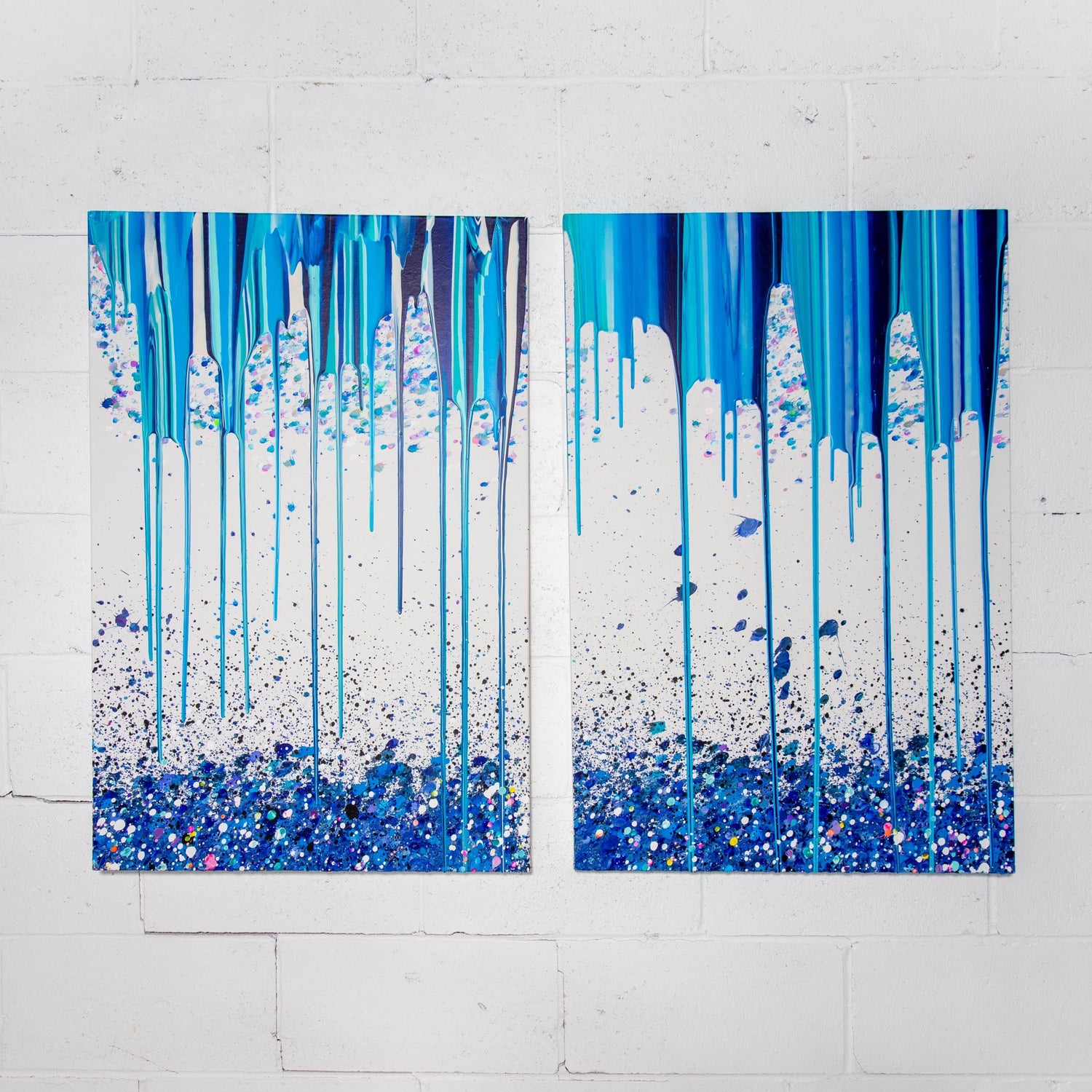 Descorrer las Cortinas (Diptych) – Callen Schaub Art Inc.